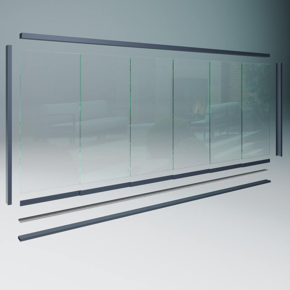 ESG Glasschiebewände nach Maß – Komplettsets aus Sicherheitsglas für Räume und Terrassen