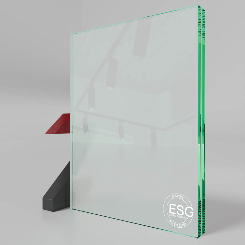 VSG Glas 17.52mm matt aus 2 x ESG Glas