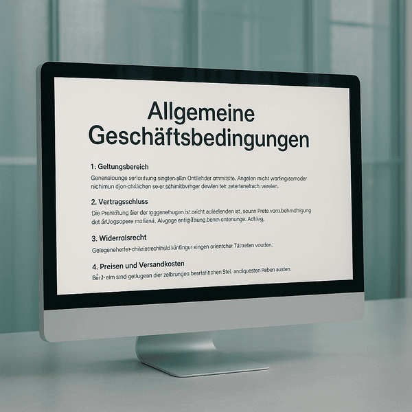 Allgemeine Geschäftsbedingungen