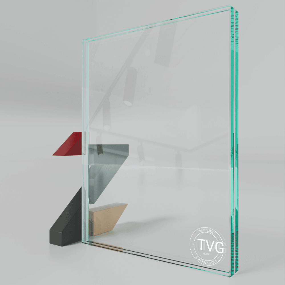 VSG 8.76mm Superweiss aus 2 x TVG- Weissglas