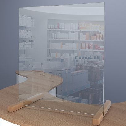 Spuckschutz - echtes Sicherheitsglas ESG F1