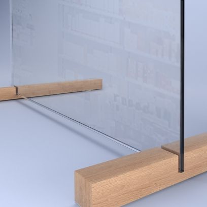 Spuckschutz - echtes Sicherheitsglas ESG F1