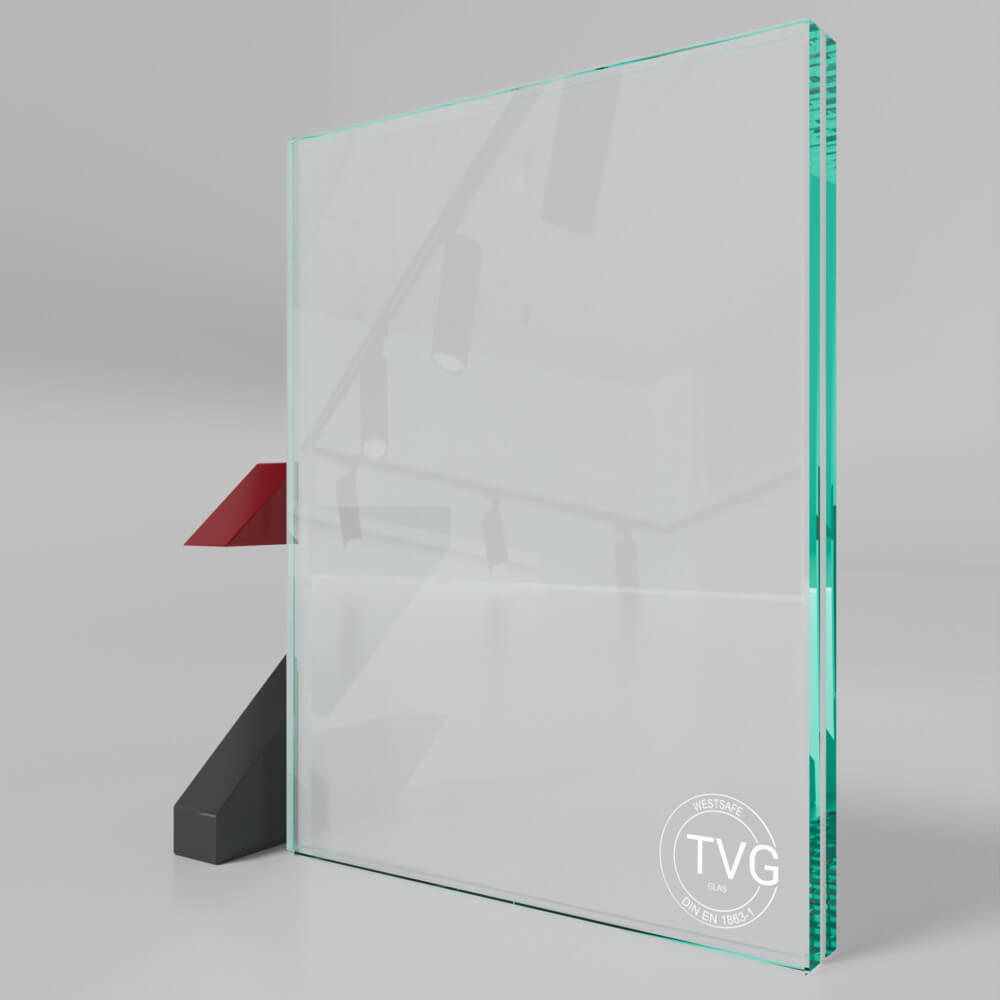 VSG Glas 8.76mm matt aus 2 x TVG Weissglas