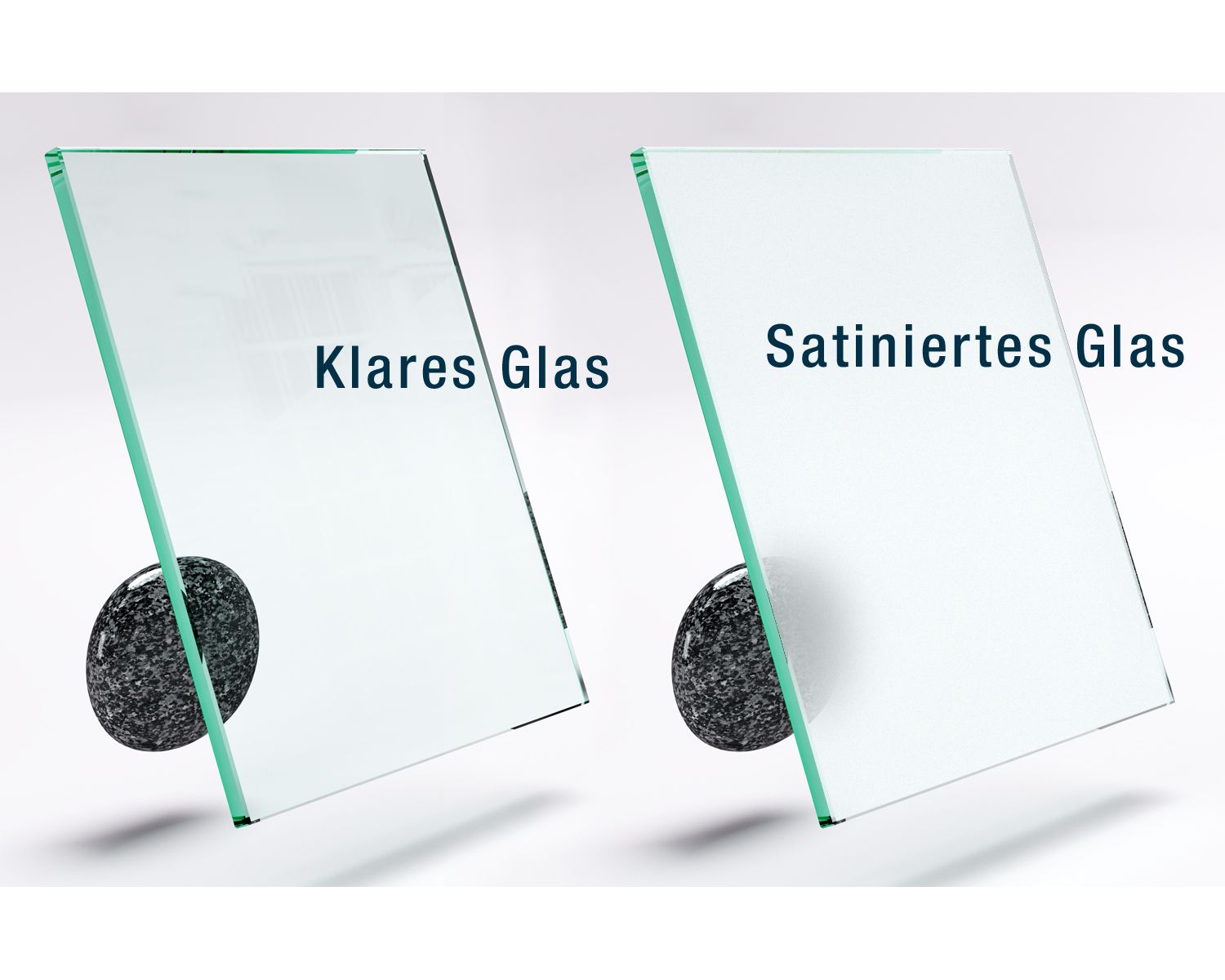 Tisch-Auflageplatte Satinato aus Floatglas 4mm