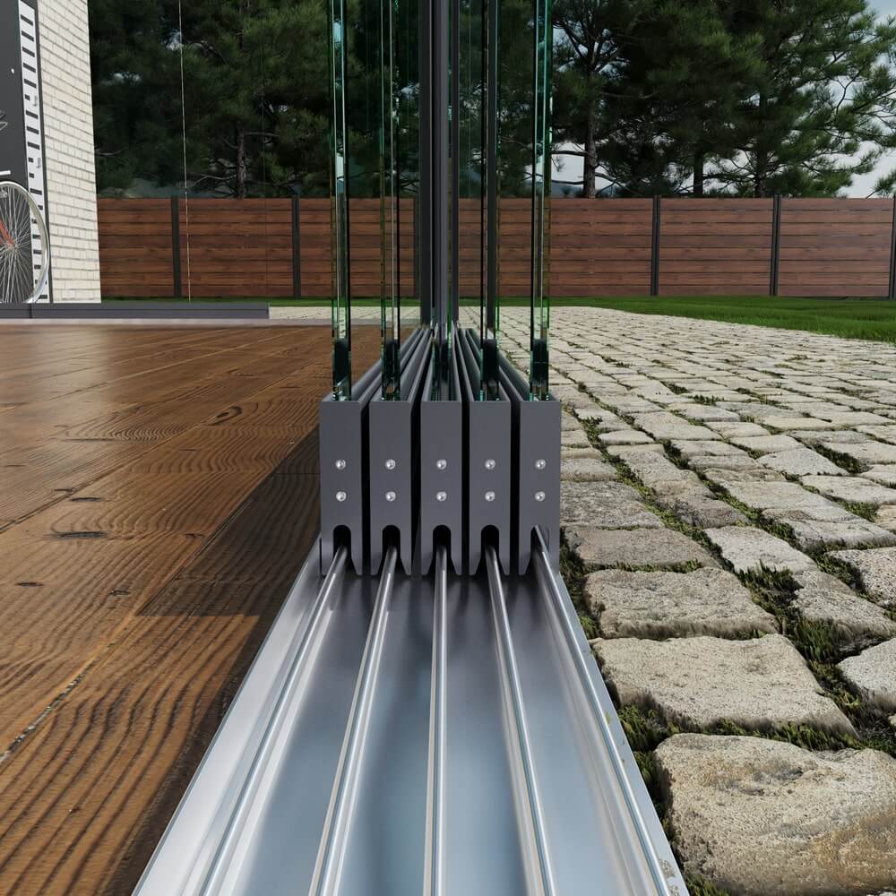 Breite von 406 cm bis zu 440 cm