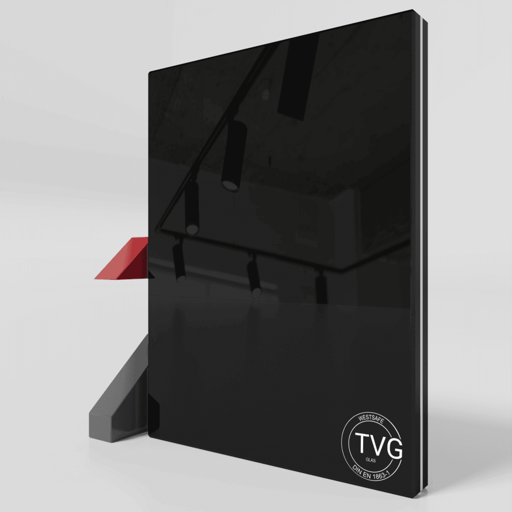 VSG 10.76mm absolut Black aus 2 x TVG Glas